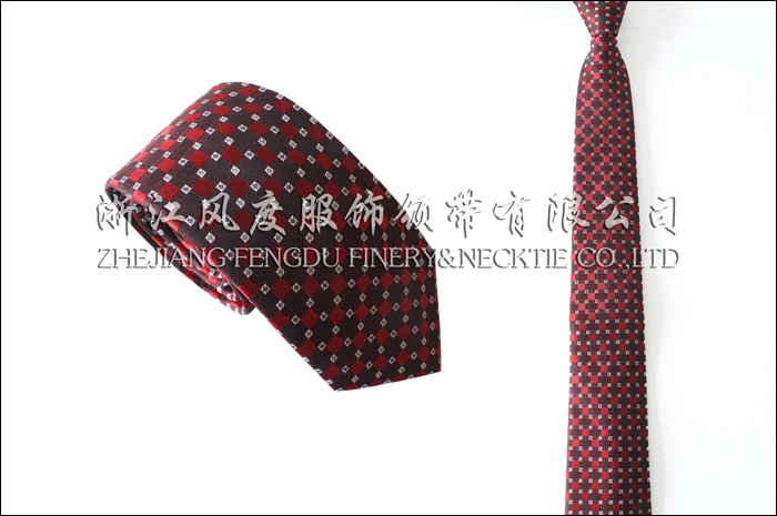 色织涤丝领带