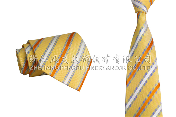 色织涤丝领带