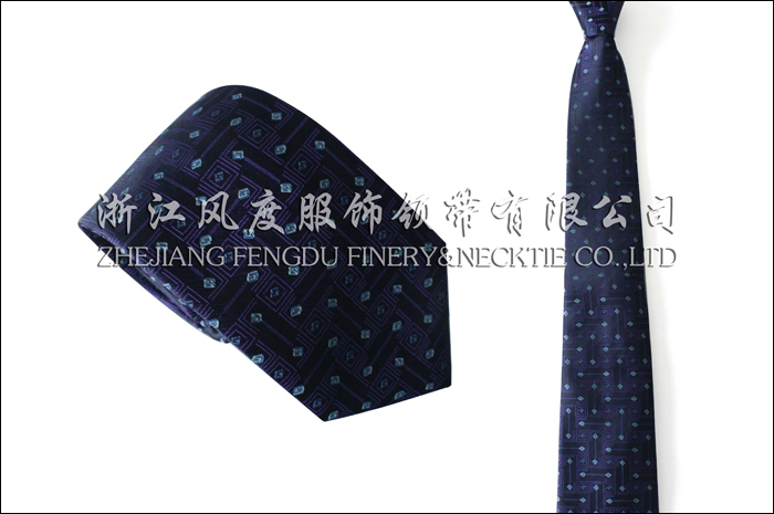 印花真丝领带