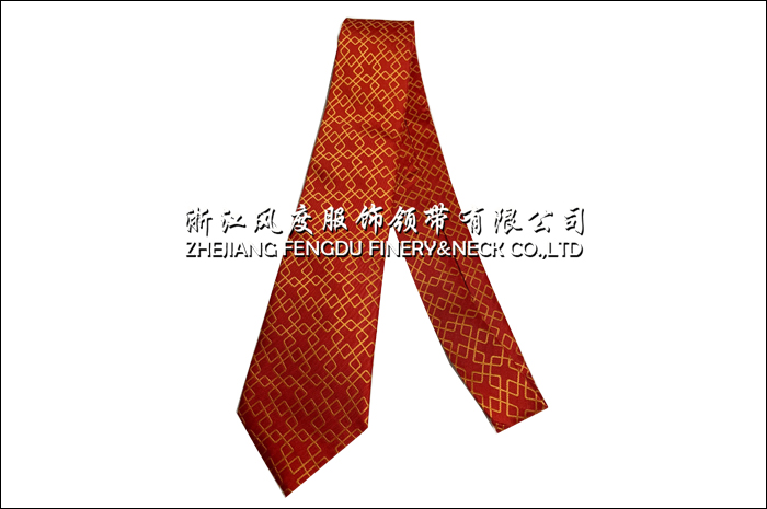 涤丝领带 标记